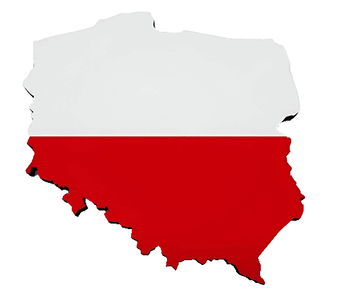 Poland Flag Map